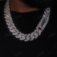 Iced Out Moissanite Sterling Silver Miami Cuban Chain Hip Hop Jewelry  customdiamjewel   