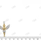 925 Sterling Silver Moissanite Praying Hands Angel Diamond Pendant Hip Hop Pendent CustomDiamJewel