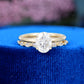 S925 Oval Cut Lab Grown Diamond Ring
