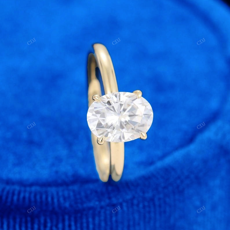 S925 Oval Cut Lab Grown Diamond Ring