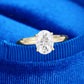 S925 Oval Cut Lab Grown Diamond Ring
