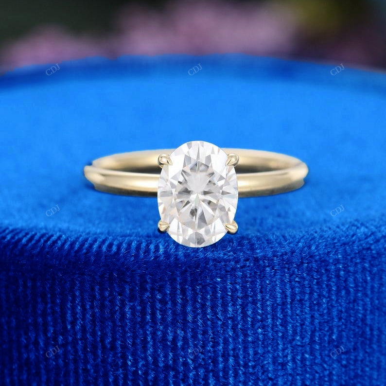 S925 Oval Cut Lab Grown Diamond Ring