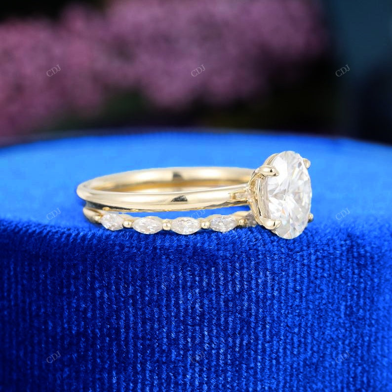 S925 Oval Cut Lab Grown Diamond Ring