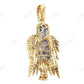 Sterling Silver Two Tone Angel Wings Diamond Pendent Hip Hop Pendent customdiamjewel