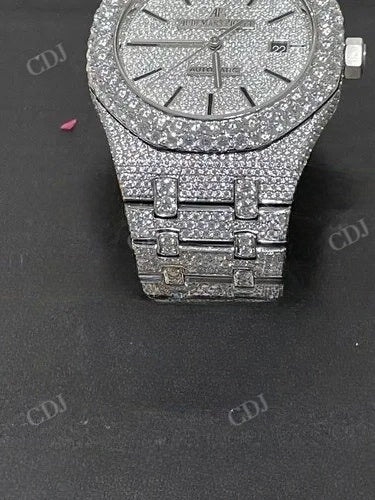 Luxury Automatic Movement Stainless Steel Iced Out Watch customdiamjewel