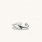 14K White Gold Wave Ear Cuff  customdiamjewel   