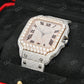 Cartier Santos Roman Digit Watch customdiamjewel