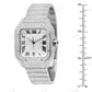 High Quality Cartier Santos Iced Out Watch customdiamjewel