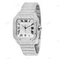High Quality Cartier Santos Iced Out Watch customdiamjewel