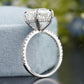 Asscher Lab-Grown Diamond Pavé Ring