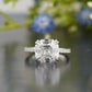 Asscher Lab-Grown Diamond Pavé Ring