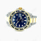 Custom Blue Dial Rolex Diamond Watch  customdiamjewel   