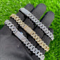 10K Gold Iced Out Cuban Link Bracelet hip hop jewelry CustomDiamJewel   