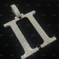 Custom Iced Out Letter Double II Pendant hip hop jewelry CustomDiamJewel   