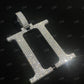 Custom Iced Out Letter Double II Pendant hip hop jewelry CustomDiamJewel   