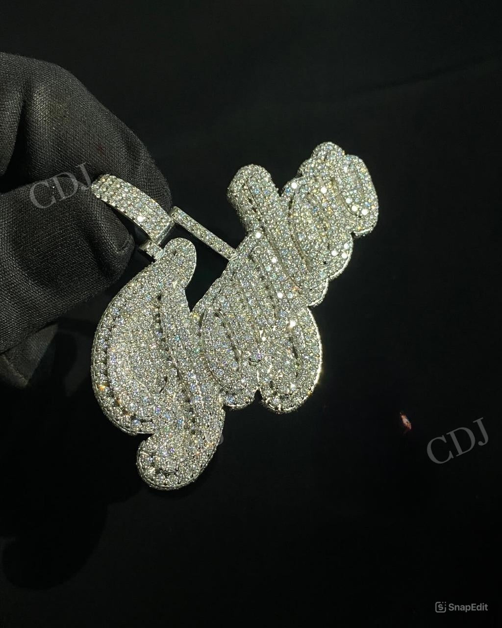 Hip Hop Moissanite Diamond TAYLOR Pendant customdiamjewel