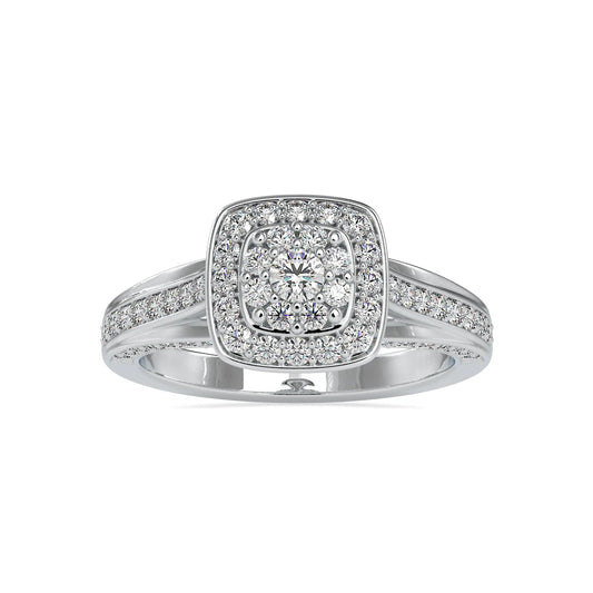 Round Cut 0.68 CT Diamond Ring  customdiamjewel 10KT White Gold VVS-EF