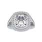 Cushion Cut 6.26 CT Diamond Ring  customdiamjewel 10KT White Gold VVS-EF