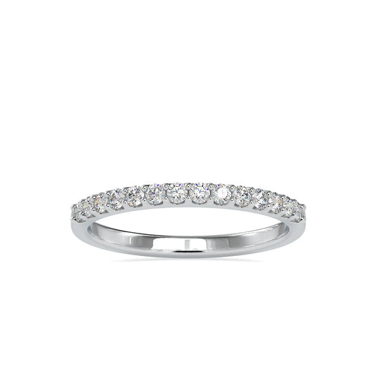 0.26CTW Half Eternity Stacking Wedding Band  customdiamjewel 10KT White Gold VVS-EF