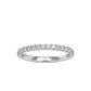 0.40CTW Half Eternity Wedding Diamond Band  customdiamjewel 10KT White Gold VVS-EF