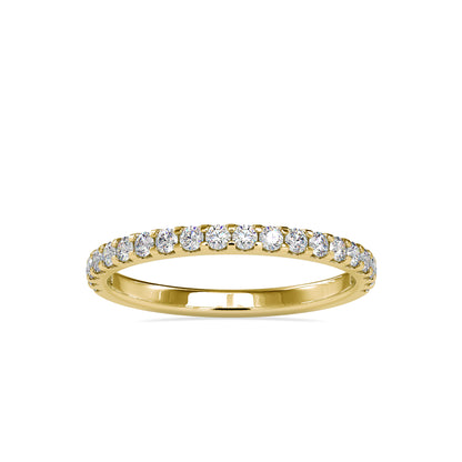 0.40CTW Half Eternity Wedding Diamond Band  customdiamjewel 10KT Yellow Gold VVS-EF