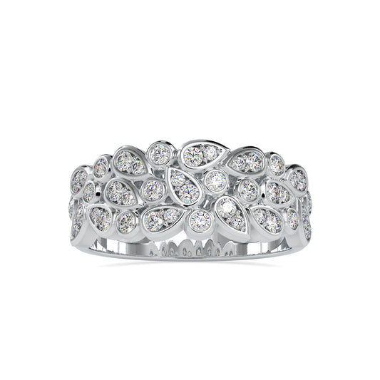 0.55CTW Designer Wedding Diamond Band  customdiamjewel 10KT White Gold VVS-EF
