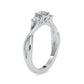 Round Cut 0.52CTW Three Stone Diamond Engagement Ring