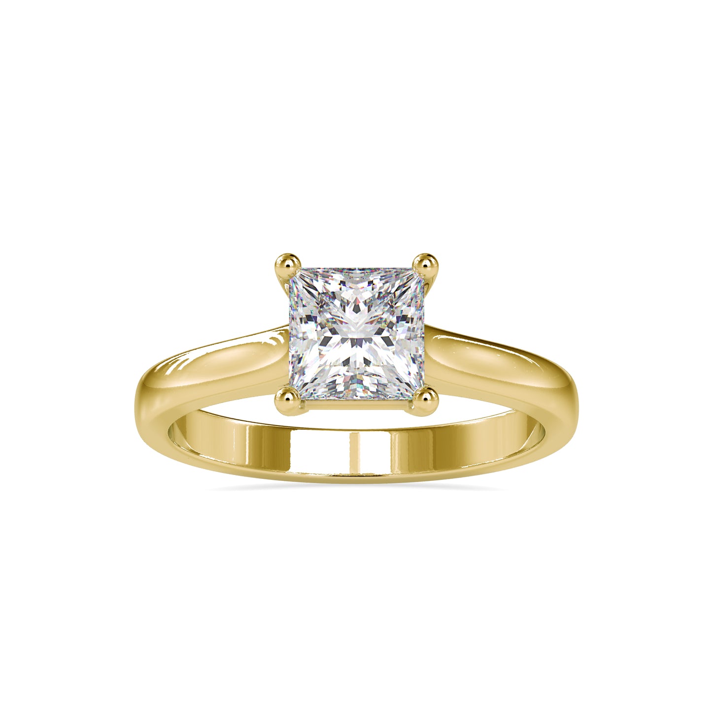 1.35CT Princess Cut Solitaire Diamond Ring