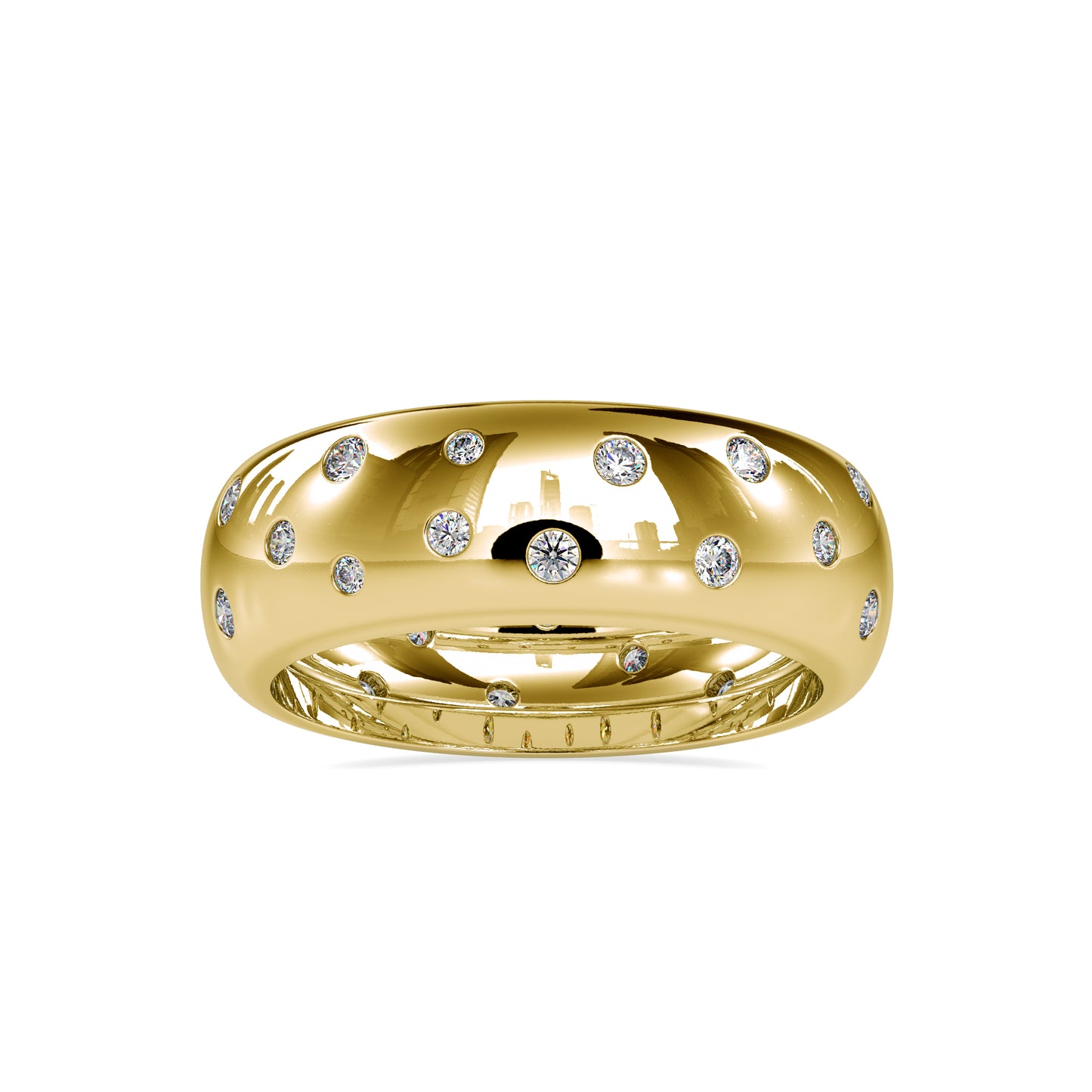 0.74CTW Antique Diamond Wedding Band  customdiamjewel 10KT Yellow Gold VVS-EF