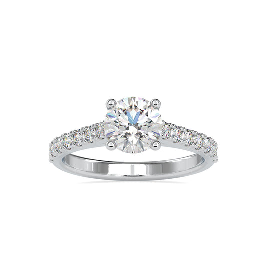 Unique 1.60ctw Round Diamond Ring  customdiamjewel 10KT White Gold VVS-EF