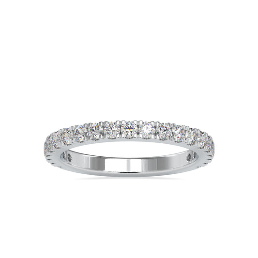 0.63CTW Diamond 3/4 Eternity Wedding Band  customdiamjewel 10KT White Gold VVS-EF
