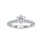 1.20CTW Diamond Engagement Ring For Women  customdiamjewel 10KT White Gold VVS-EF