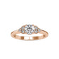 0.61CTW Round Diamond Engagement Ring  customdiamjewel 10KT Rose Gold VVS-EF