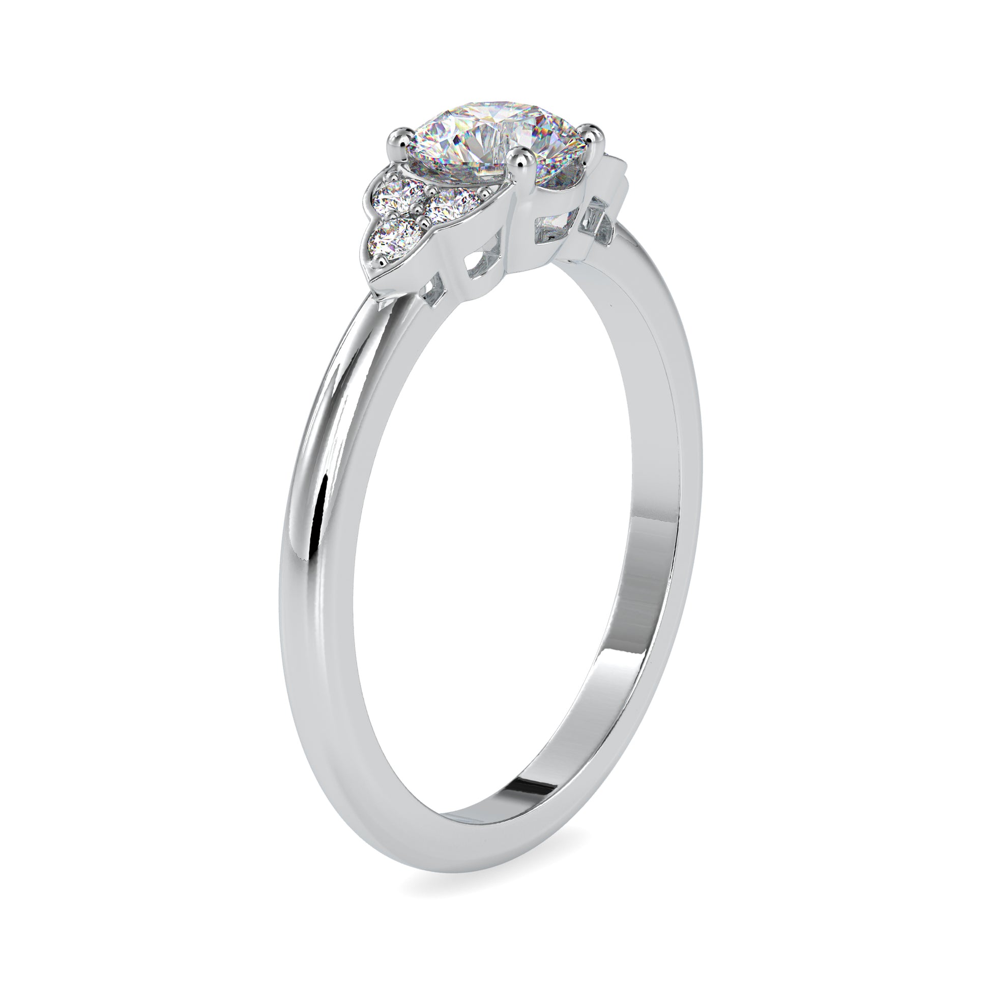 0.61CTW Round Diamond Engagement Ring  customdiamjewel   