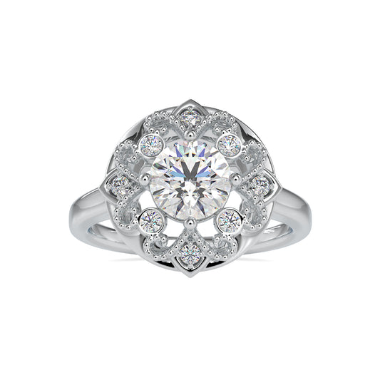 Vintage 1.32CTW Diamond Wedding Ring  customdiamjewel 10KT White Gold VVS-EF