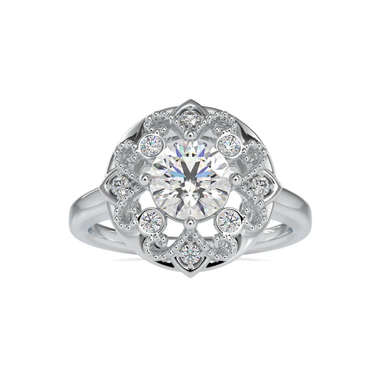 Vintage 1.32CTW Diamond Wedding Ring  customdiamjewel 10KT White Gold VVS-EF