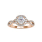 1.18CTW Split Shank Diamond Engagement Ring