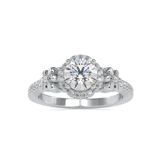 Antique 1.39CTW Diamond Anniversary Ring  customdiamjewel 10KT White Gold VVS-EF