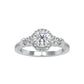 Cluster Diamond 1.53CT Engagement Ring