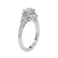 Cluster Diamond 1.53CT Engagement Ring