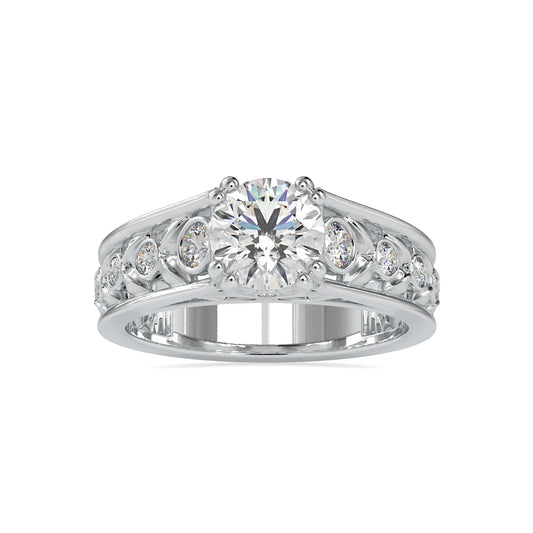 1.43CT Engagement Ring For Women customdiamjewel 10KT White Gold VVS-EF