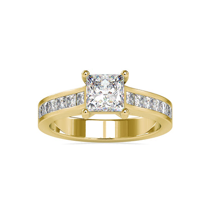2.05CT Princess Cut Diamond Ring