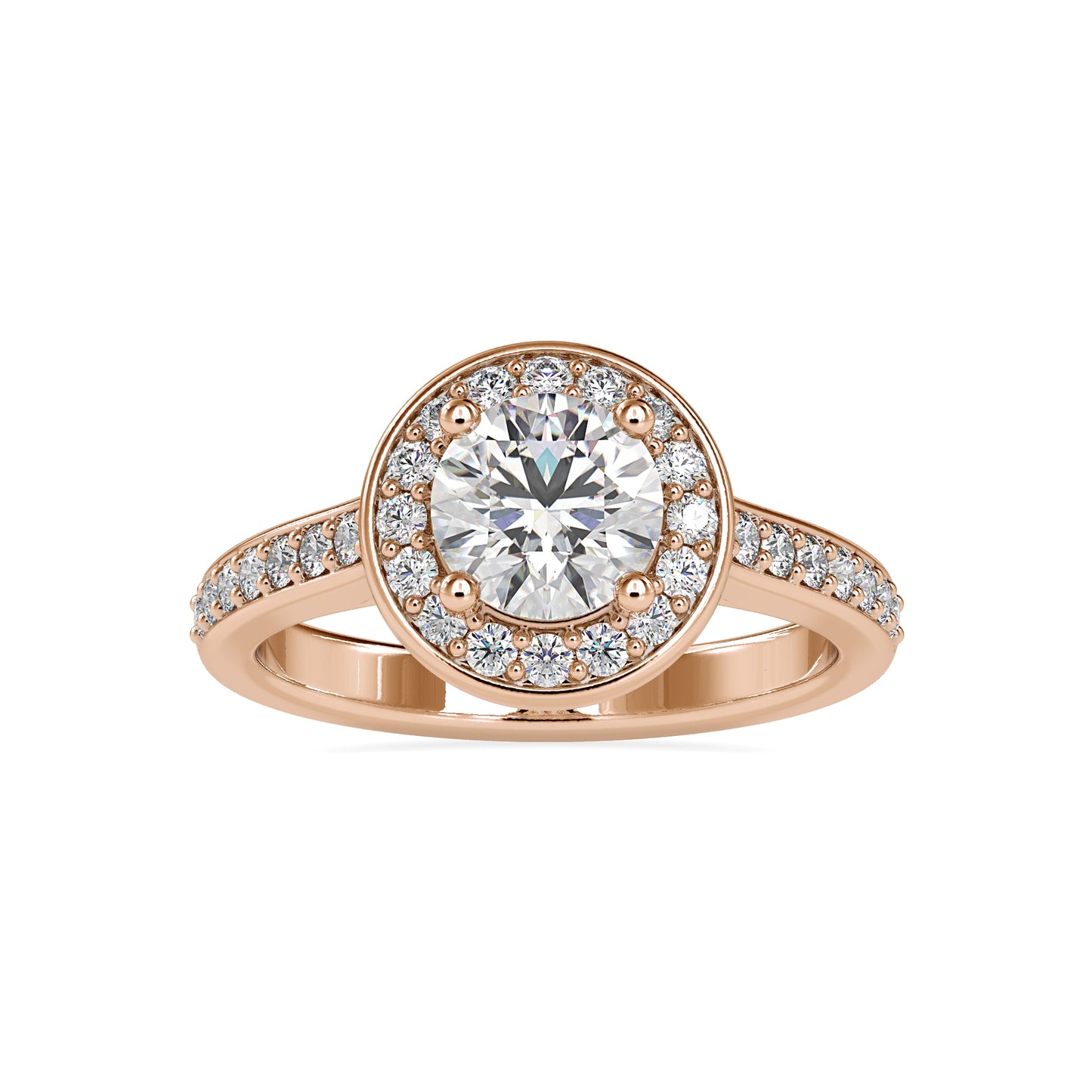 1.57CTW Round Diamond Engagement Ring