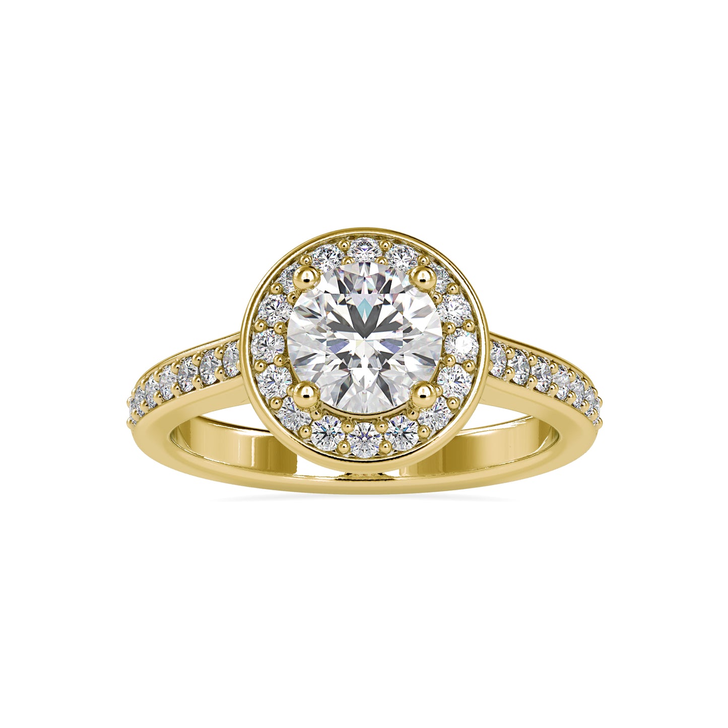 1.57CTW Round Diamond Engagement Ring
