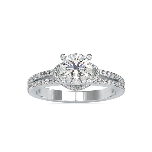 Antique 1.49CTW Round Diamond Double Band Ring  customdiamjewel 10KT White Gold VVS-EF