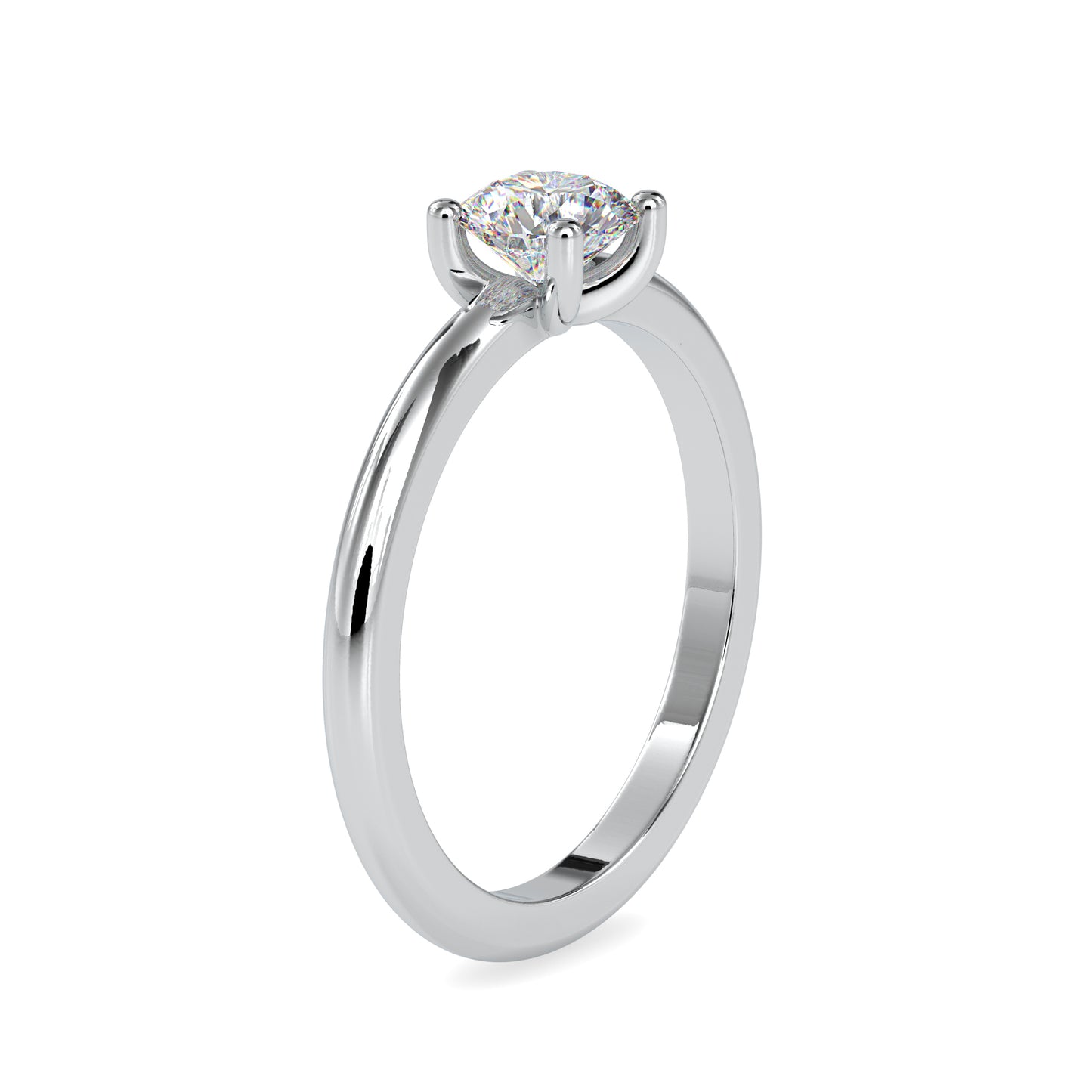 Simple Solitaire 0.54CT Round Diamond Ring  customdiamjewel   