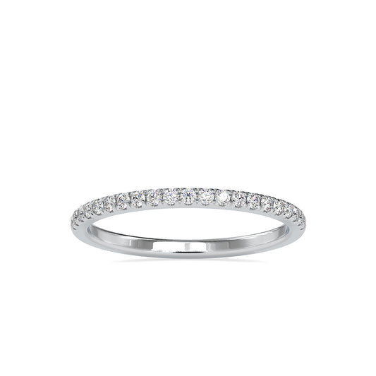 0.20CT Half Eternity Diamond Wedding Band  customdiamjewel 10KT White Gold VVS-EF