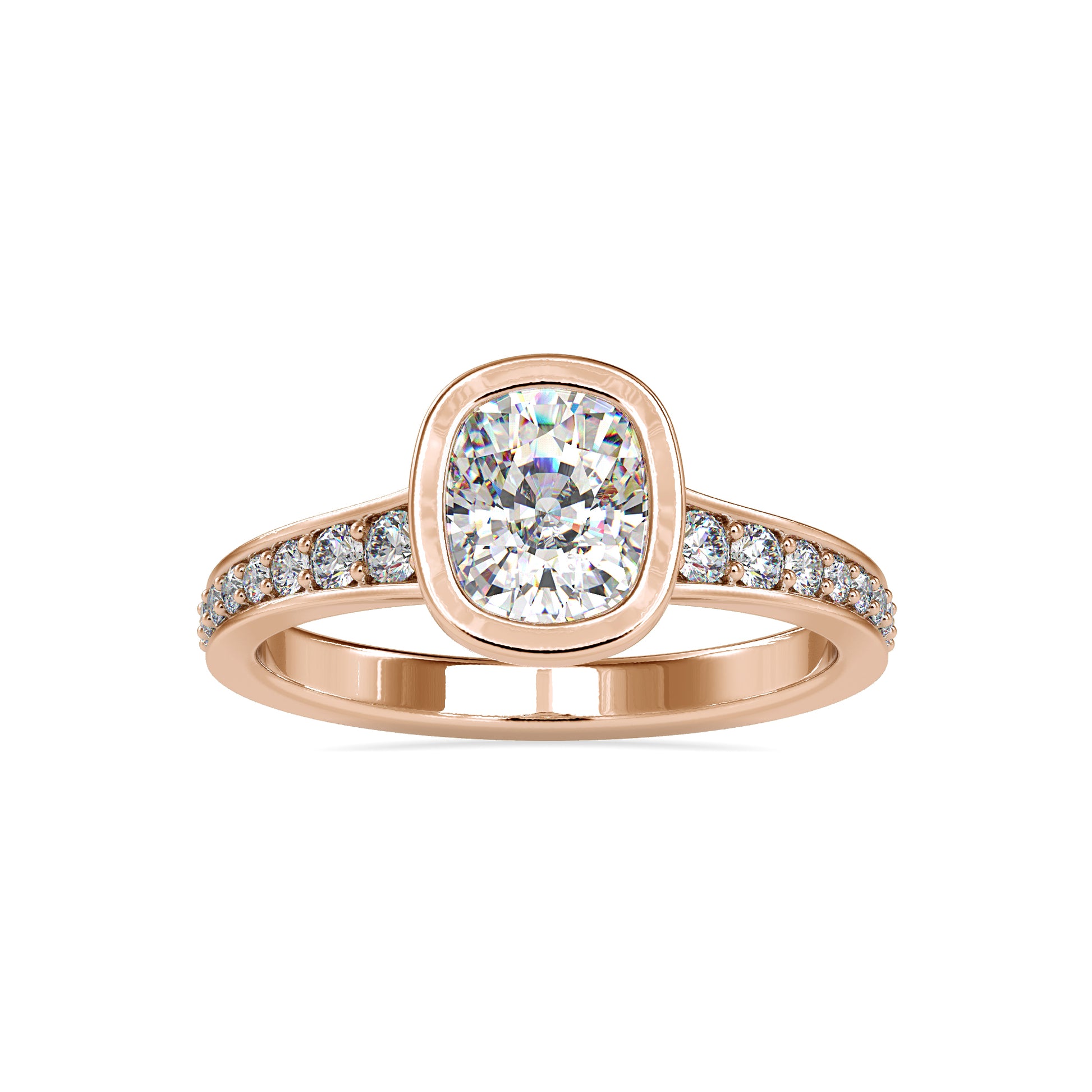 2.03CTW Oval Diamond Eternity Ring  customdiamjewel 10KT Rose Gold VVS-EF