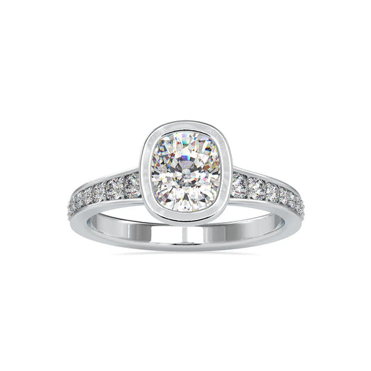 2.03CTW Oval Diamond Eternity Ring  customdiamjewel 10KT White Gold VVS-EF