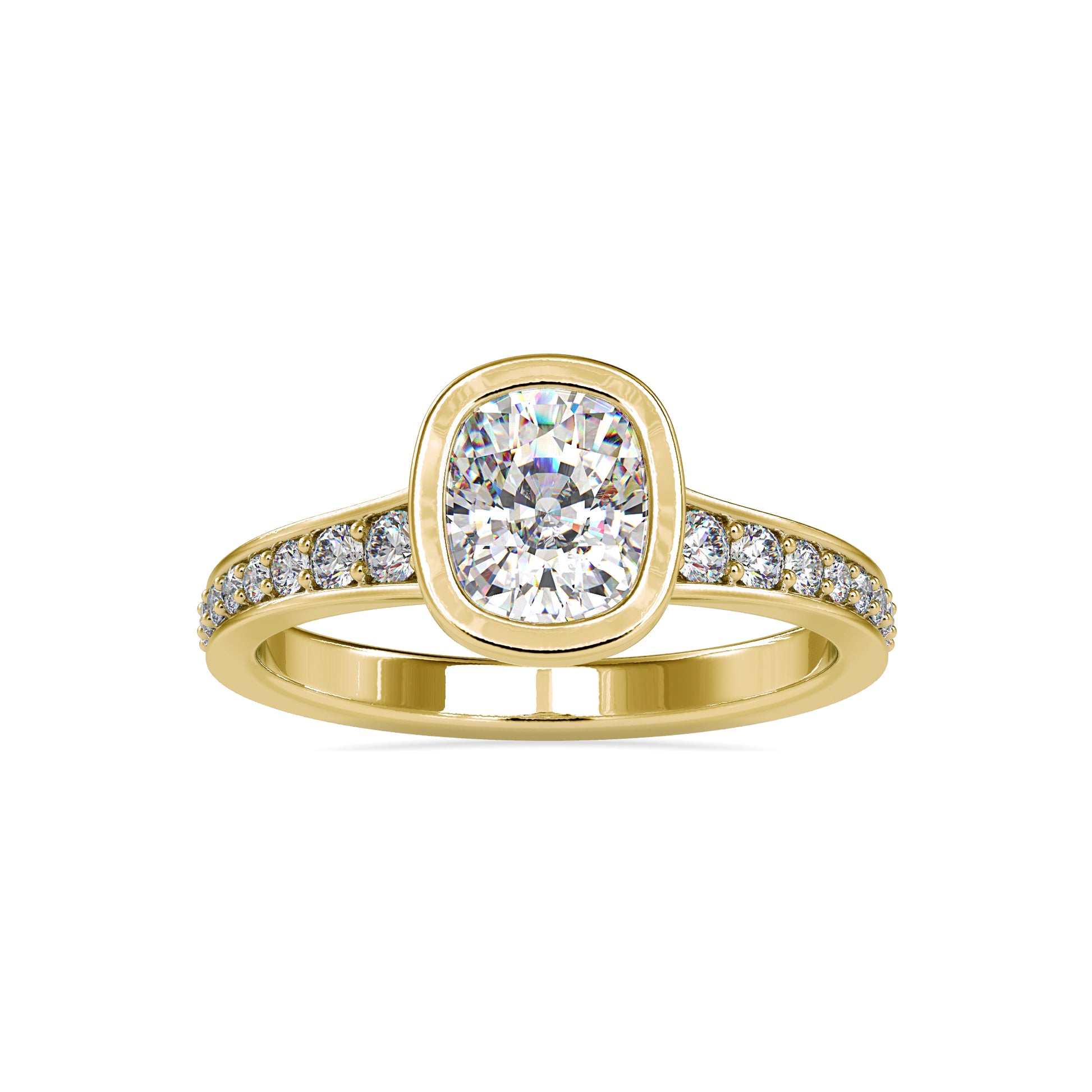 2.03CTW Oval Diamond Eternity Ring  customdiamjewel 10KT Yellow Gold VVS-EF